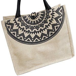 𝅺CLASSIC Jute Tote Bag NWT